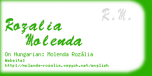 rozalia molenda business card